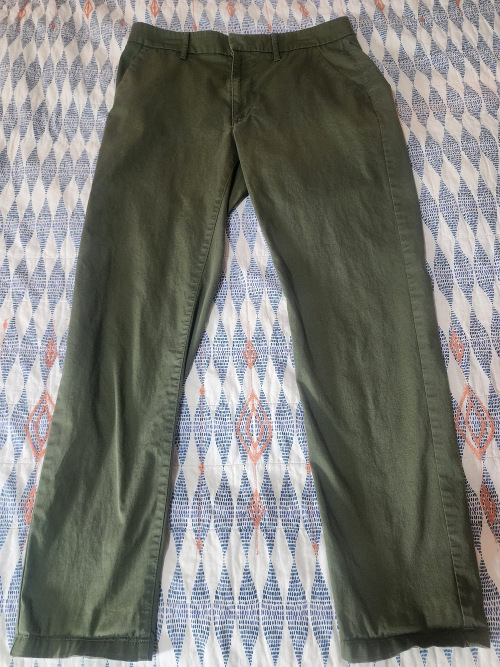 Women's J Crew Green Slim Boyfriend Chino